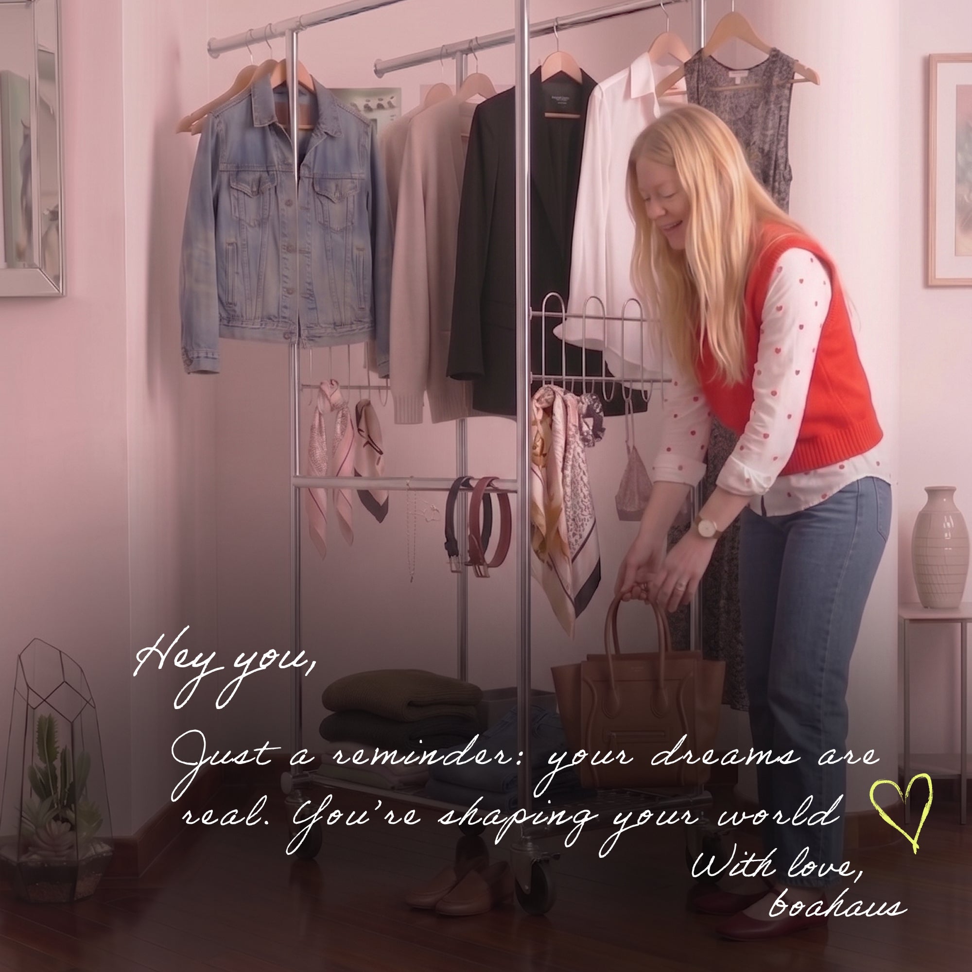 Drew Clothes Rack with Locking Wheels