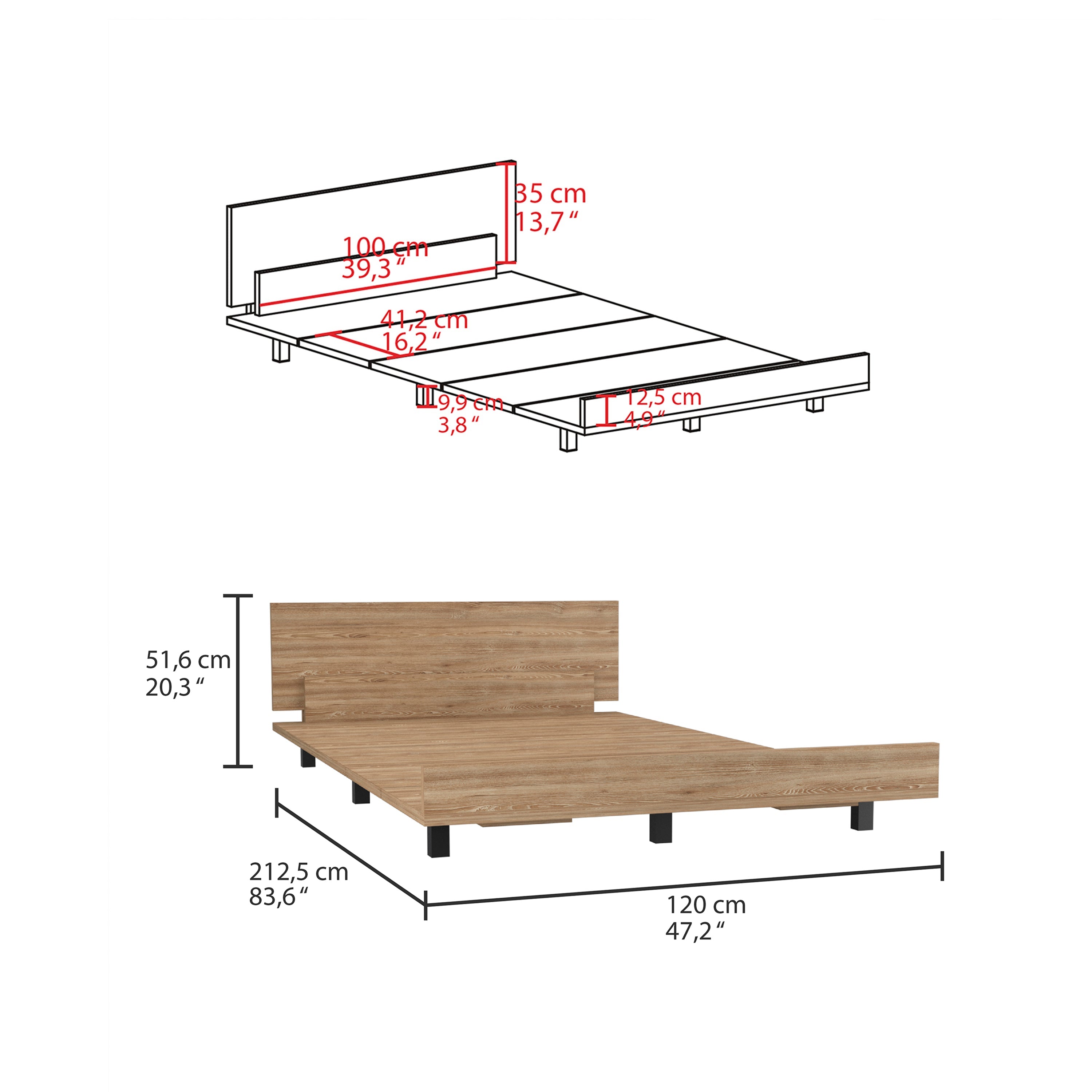 Boahaus Drente Bed Frame