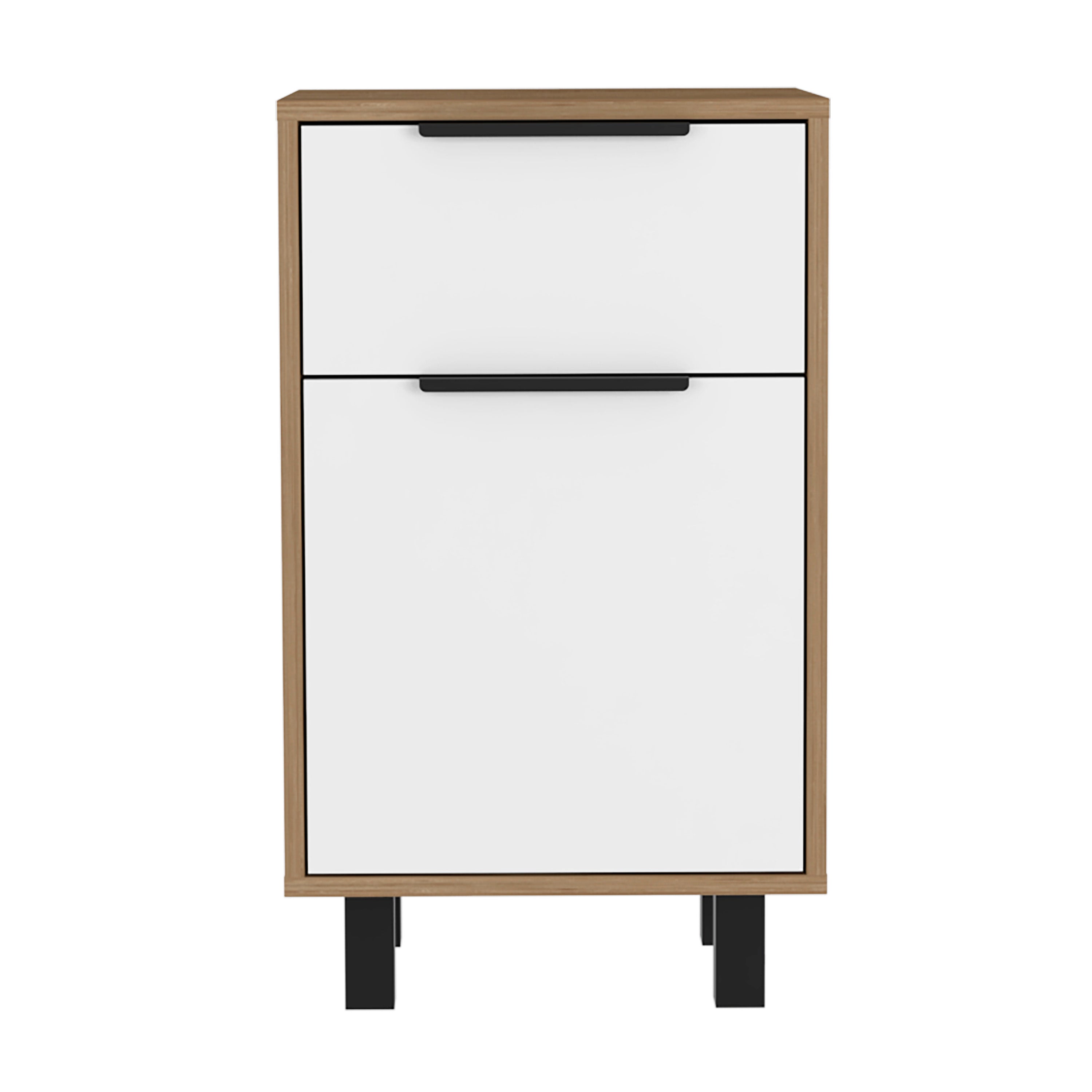 Boahaus Murcia Nightstand with One Drawer and One Cabinet | Sophisticated Design
