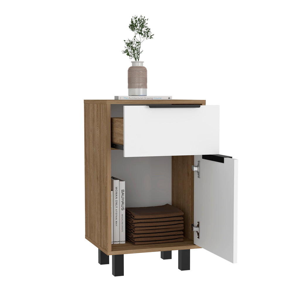 Boahaus Murcia Nightstand with One Drawer and One Cabinet | Sophisticated Design