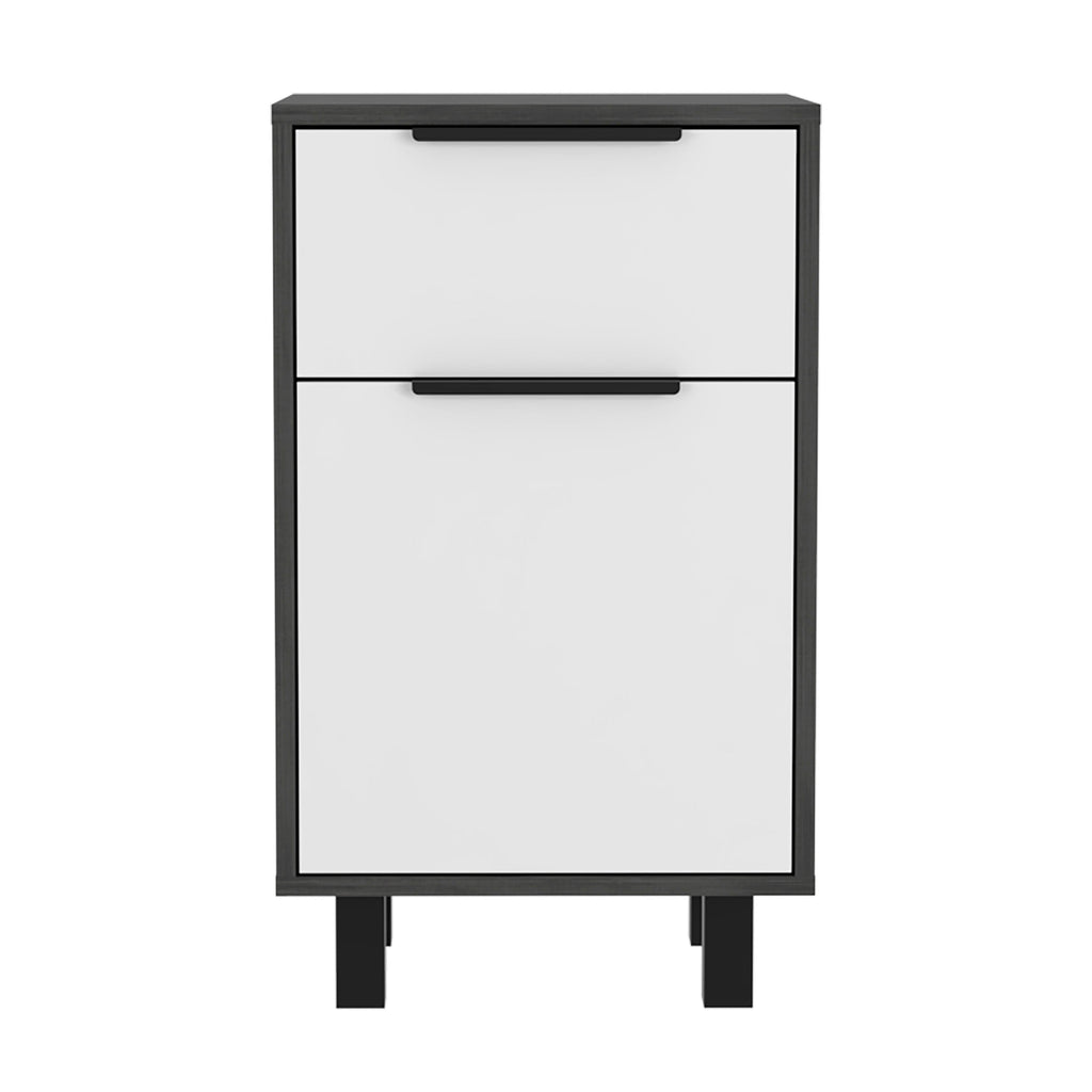 Boahaus Murcia Nightstand with One Drawer and One Cabinet | Sophisticated Design