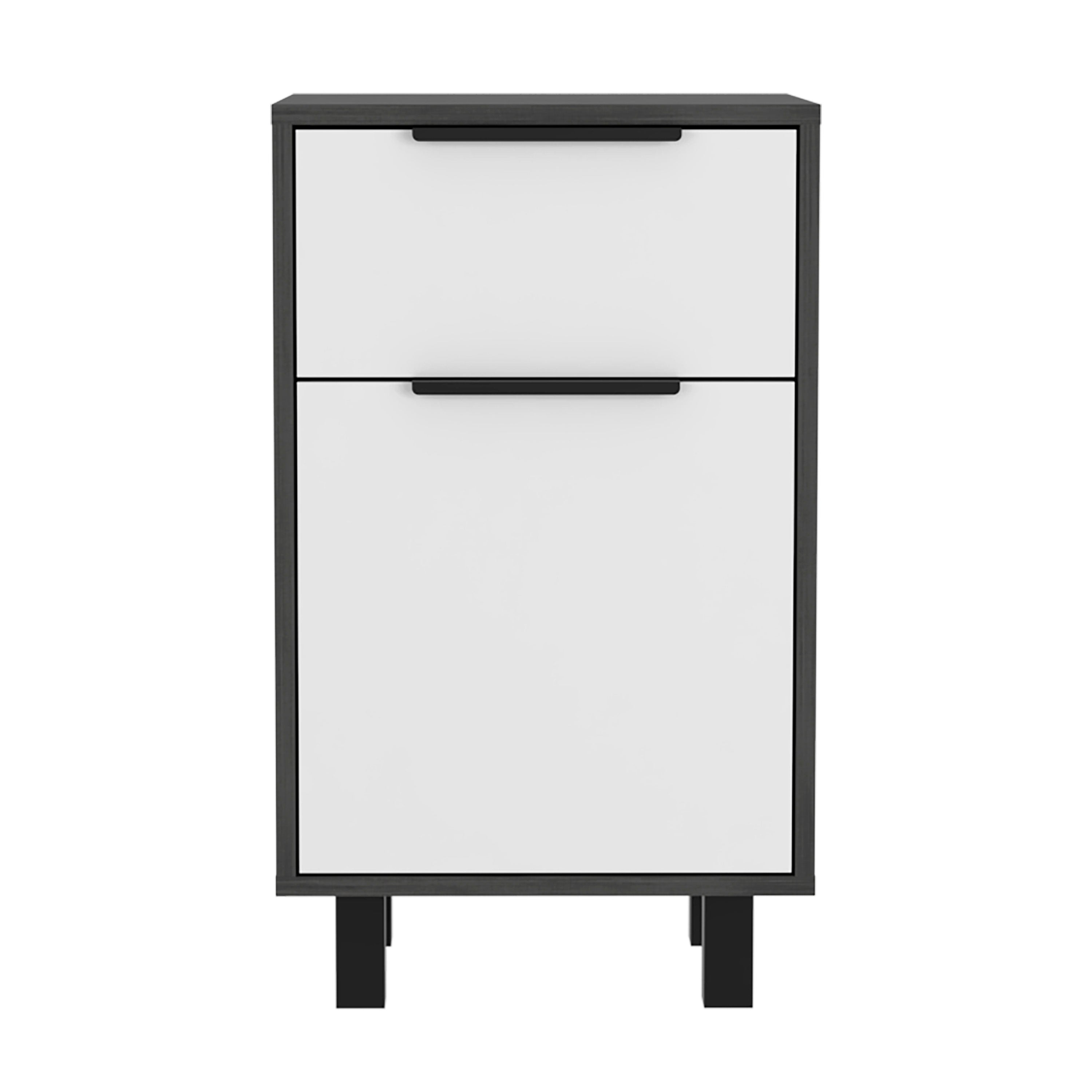 Boahaus Murcia Nightstand with One Drawer and One Cabinet | Sophisticated Design