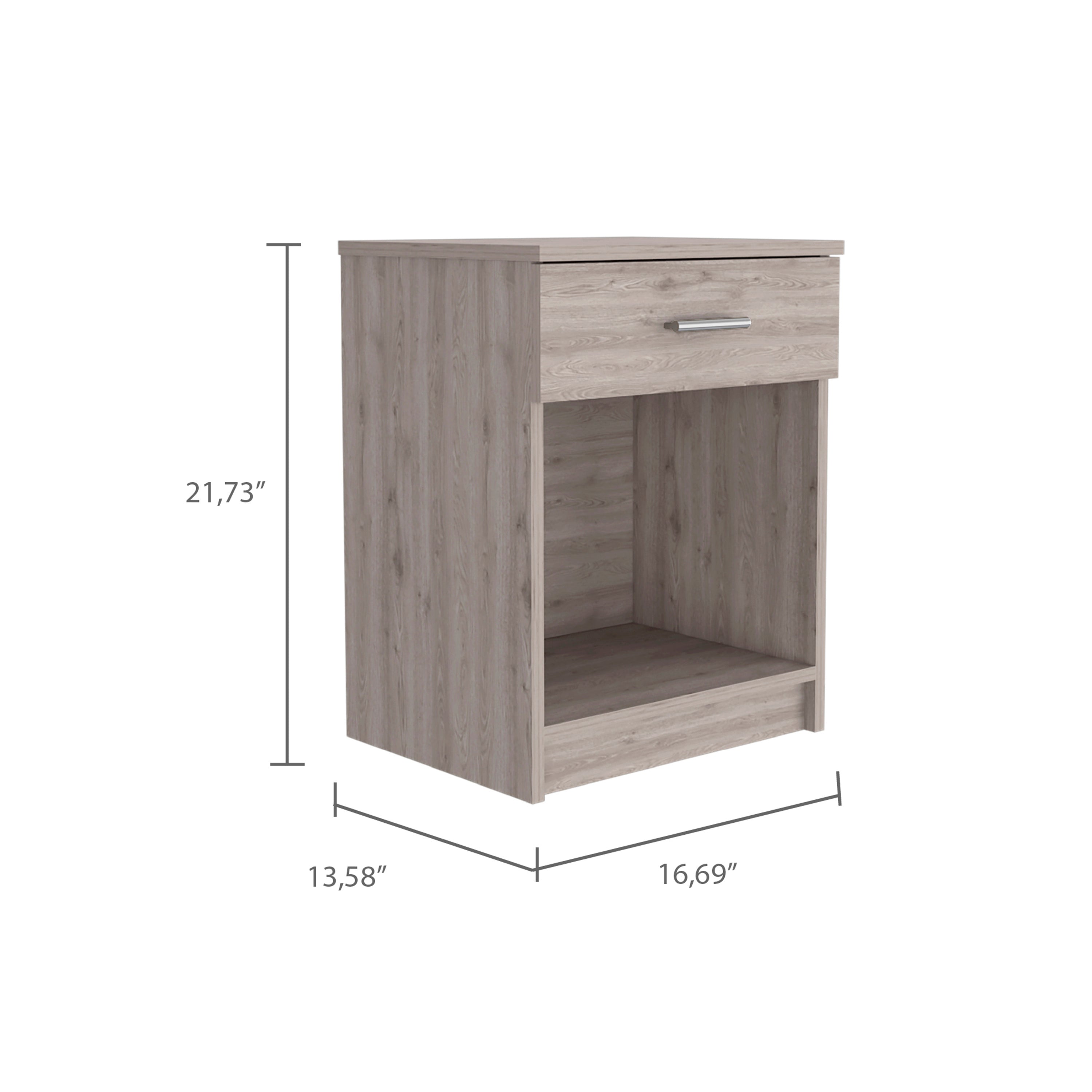 Boahaus Jaen Nightstand with Superior Top and Spacious Drawer | Elegant Design