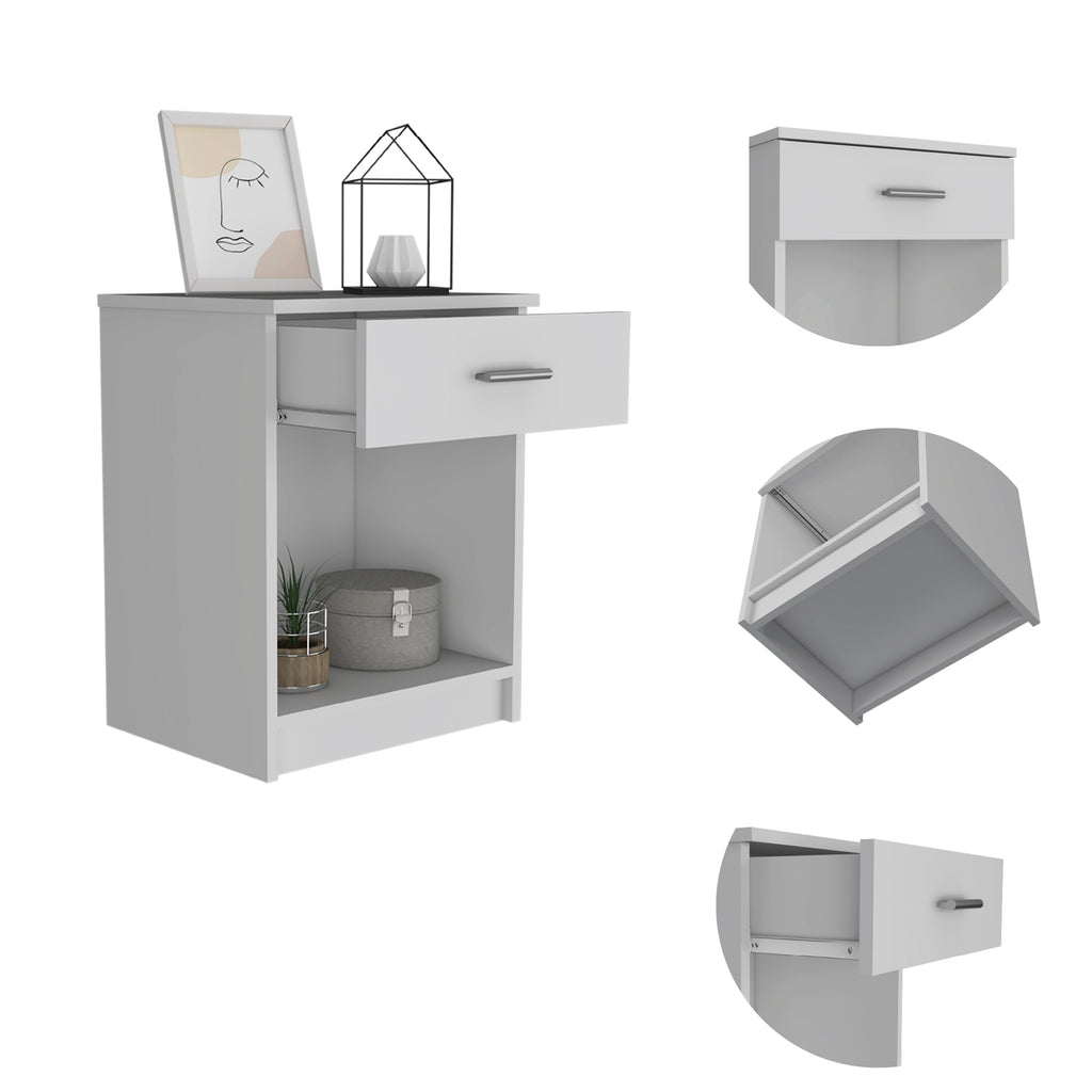 Boahaus Jaen Nightstand with Superior Top and Spacious Drawer | Elegant Design
