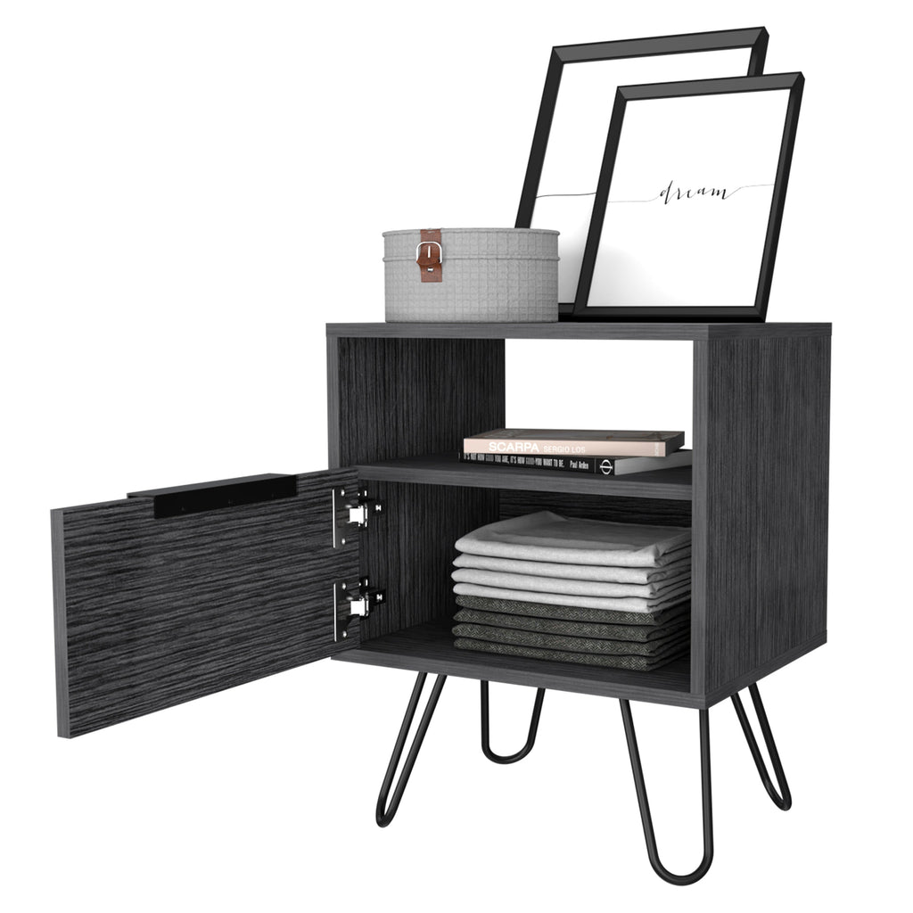 Boahaus Huelva Nightstand with Ergonomic Design and Storage | Premium Style