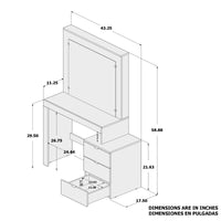 Boahaus Eleanor Dressing Table - Boahaus