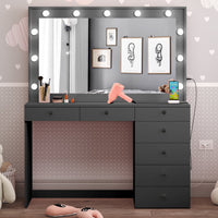 Boahaus Britney Lighted Makeup Vanity