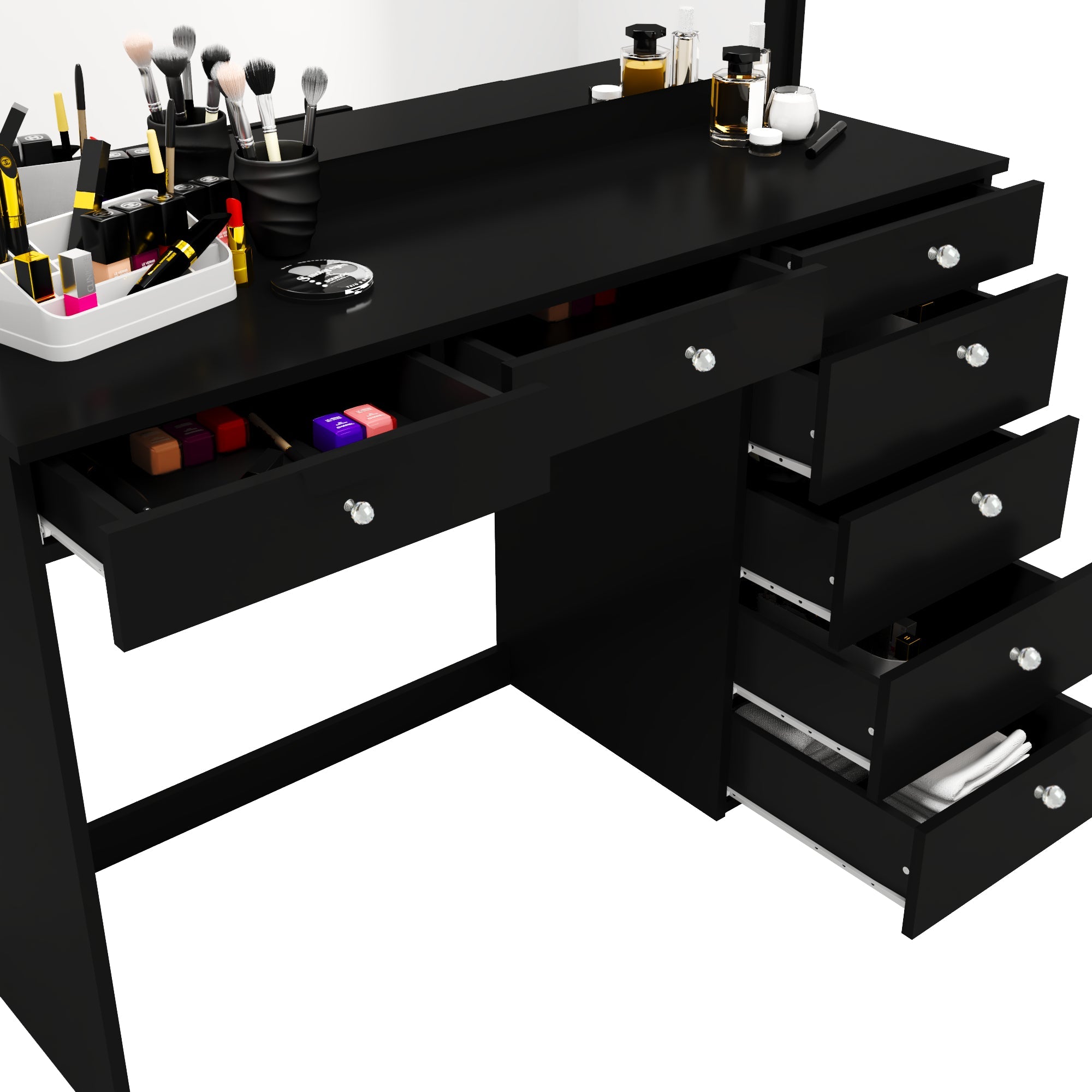Boahaus Joan Makeup Vanity Desk with Mirror & Ample Storage | Premium Design