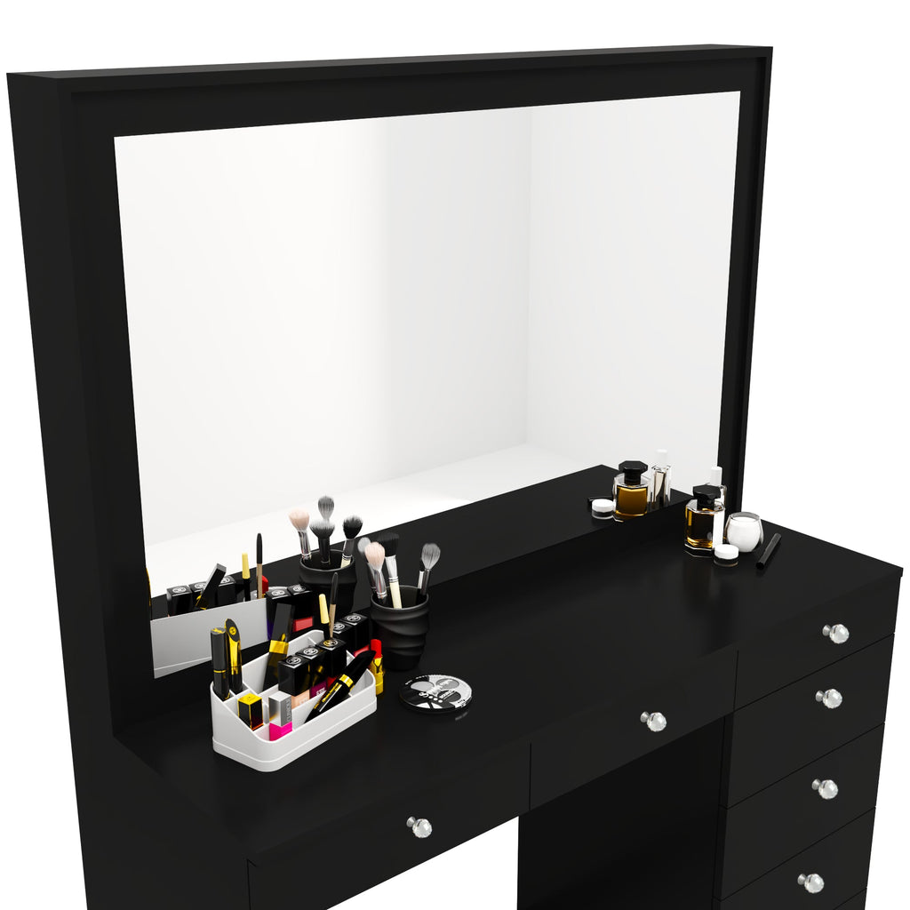 Boahaus Joan Makeup Vanity Desk with Mirror & Ample Storage | Premium Design