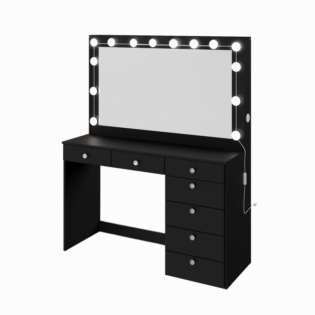 Boahaus Joan Makeup Vanity Desk with Mirror & Ample Storage | Premium Design