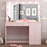 Boahaus Britney Lighted Makeup Vanity