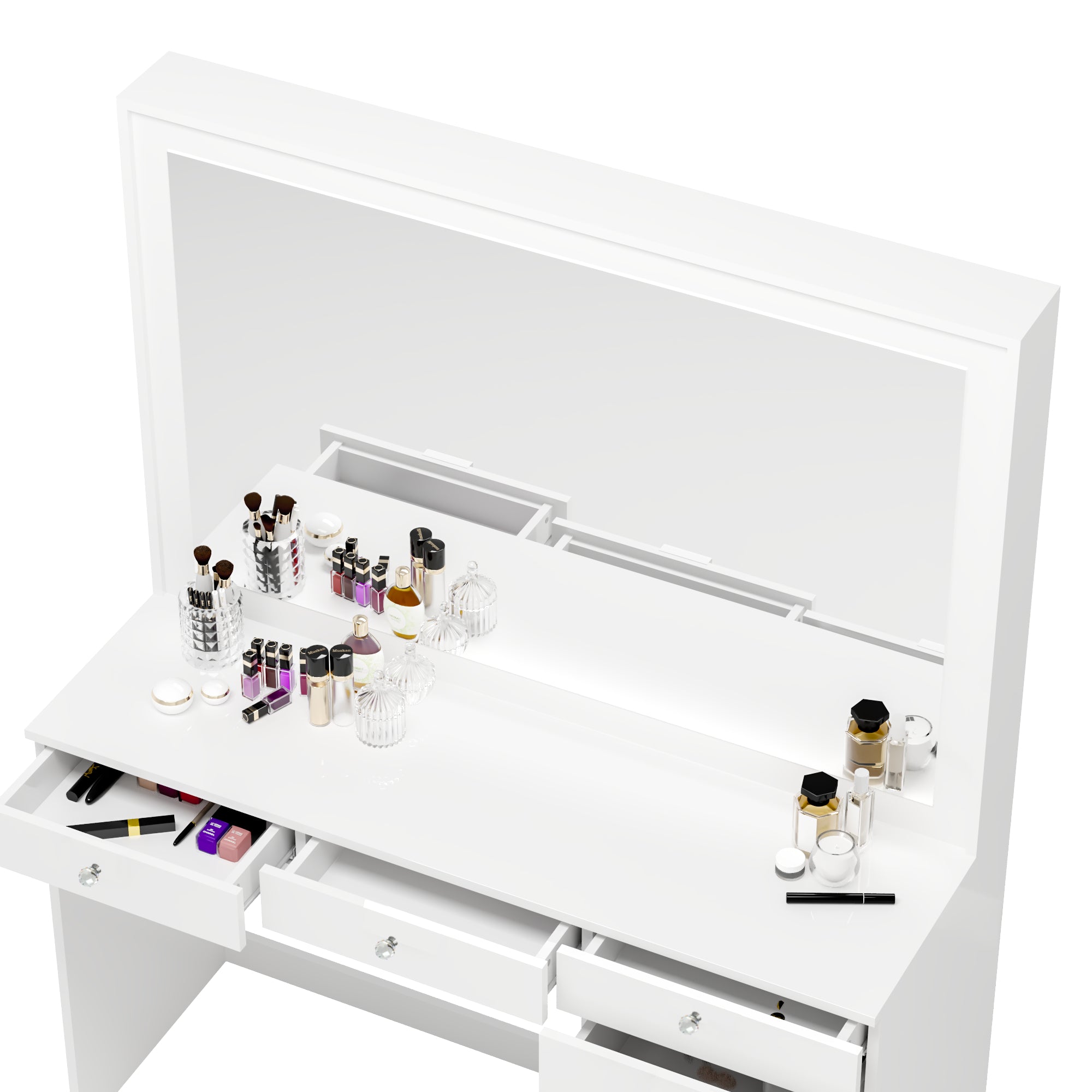 Boahaus Joan Makeup Vanity Desk with Mirror & Ample Storage | Premium Design