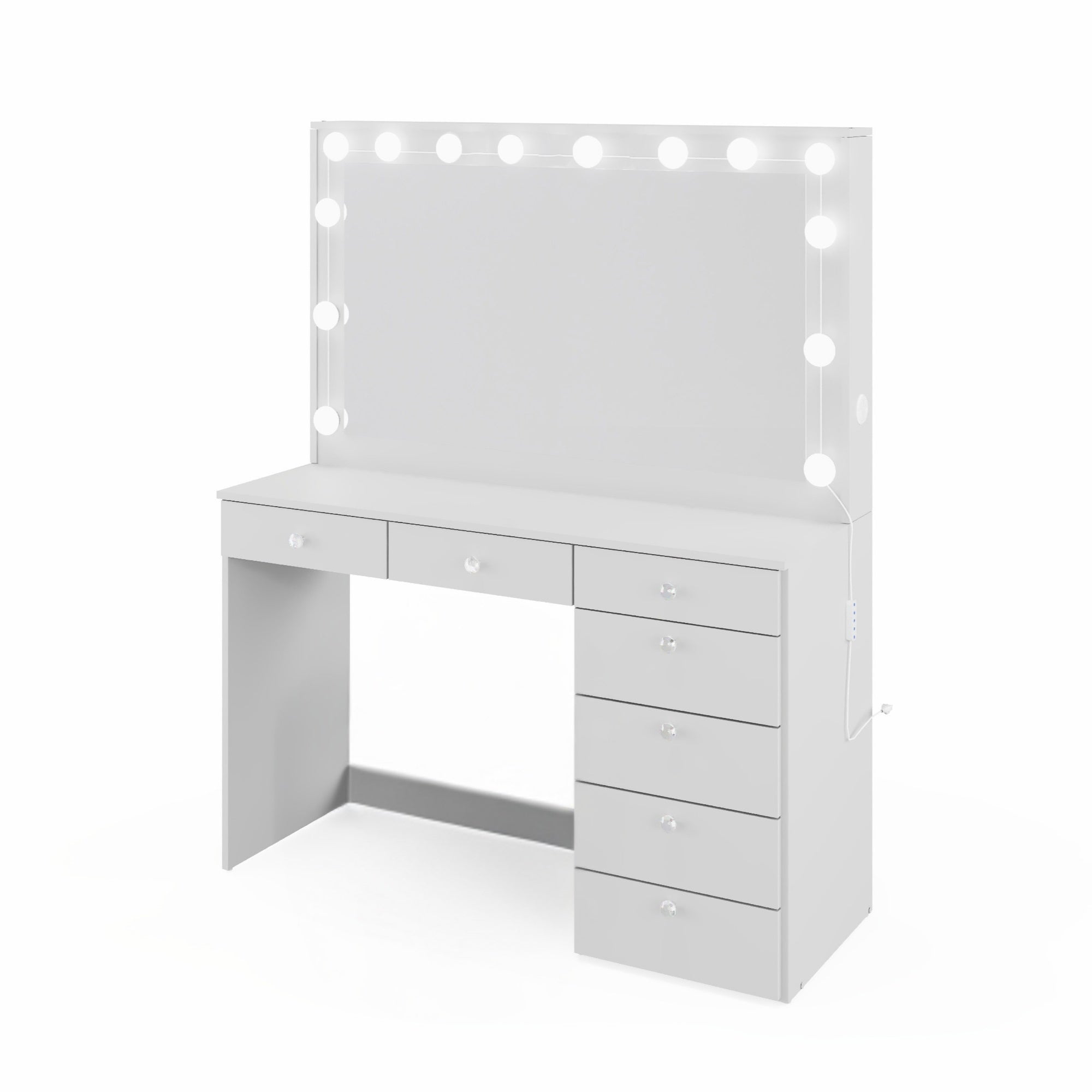 Boahaus Joan Makeup Vanity Desk with Mirror & Ample Storage | Premium Design