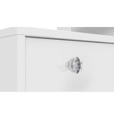 Boahaus Thalia Lighted Vanity Table with Open Shelves | White Premium Design