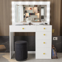 Boahaus Venecia Modern Makeup Vanity Desk