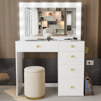 Boahaus Venecia Modern Makeup Vanity Desk