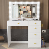 Boahaus Venecia Modern Makeup Vanity Desk