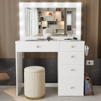 Boahaus Venecia Modern Makeup Vanity Desk