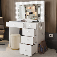 Boahaus Venecia Modern Makeup Vanity Desk