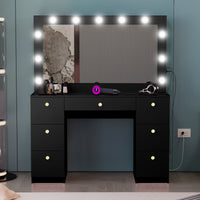 Boahaus Jessica Makeup Vanity Desk with Lights