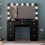 Boahaus Jessica Makeup Vanity Desk with Lights