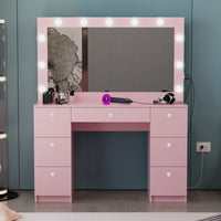 Boahaus Jessica Makeup Vanity Desk with Lights