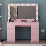 Boahaus Jessica Makeup Vanity Desk with Lights