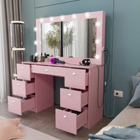 Boahaus Jessica Makeup Vanity Desk with Lights