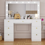 Boahaus Jessica Makeup Vanity Desk with Lights