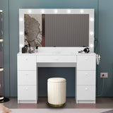 Boahaus Jessica Makeup Vanity Desk with Lights