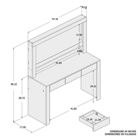 Calliope Lighted Vanity