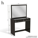 Suri Lighted Vanity (Glass Top)