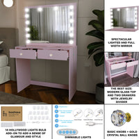 Boahaus Mila Lighted Makeup Vanity