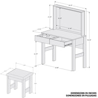 Emma Lighted Vanity Set