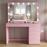 Boahaus Ella Makeup Vanity Desk with Lights