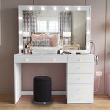 Boahaus Ella Makeup Vanity Desk with Lights