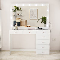 Boahaus Ella Makeup Vanity Desk with Lights