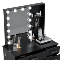 Xanthe Lighted Vanity Makeup Table