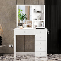 Flora Lighted Makeup Vanity Table Desk