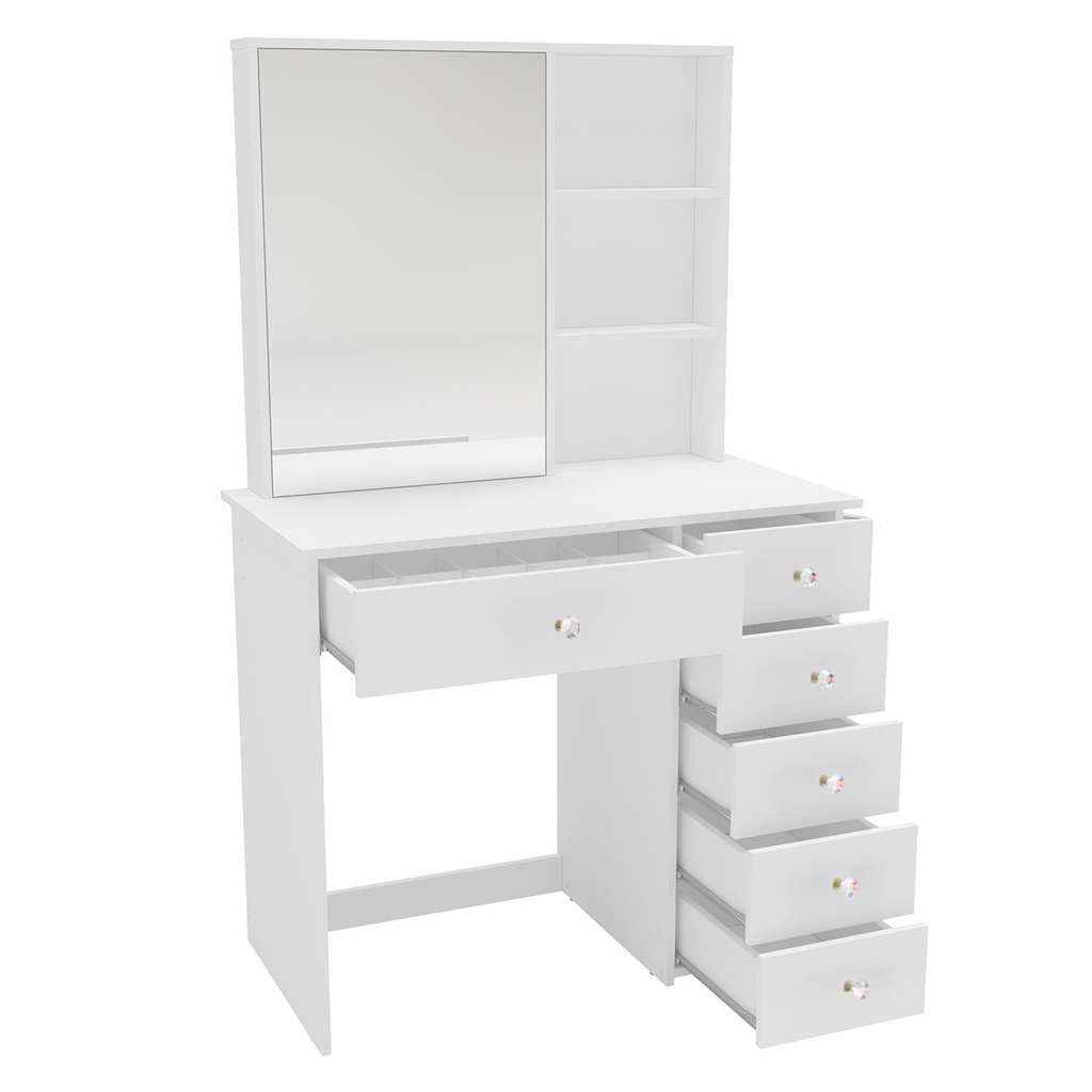 Spes Vanity Table with Ample Storage & Elegant Mirror