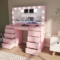 Boahaus Tiffany Lighted Makeup Vanity