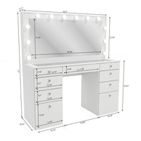 Boahaus Leonore Makeup Vanity Desk