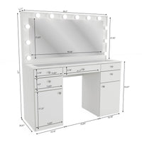 Boahaus Kiana Vanity Makeup Desk