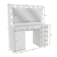 Boahaus Jezebel Vanity Makeup Desk