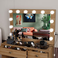 Boahaus Adele Lighted Vanity Makeup Desk