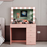 Boahaus Adele Lighted Vanity Makeup Desk