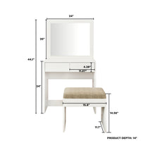 Boahaus Anna Kids Vanity Table and Chair Set