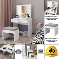 Boahaus Anna Kids Vanity Table and Chair Set