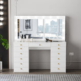 Boahaus Lindsay Lighted Vanity Makeup Table