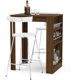 Boahaus Stylish Bar Table with Wine Storage - Boahaus